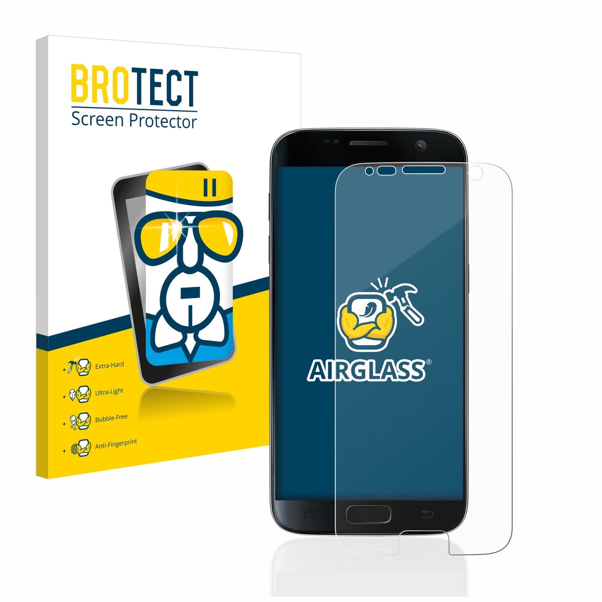 Screenprotector voor Samsung Galaxy S7 Beschermglas transparant