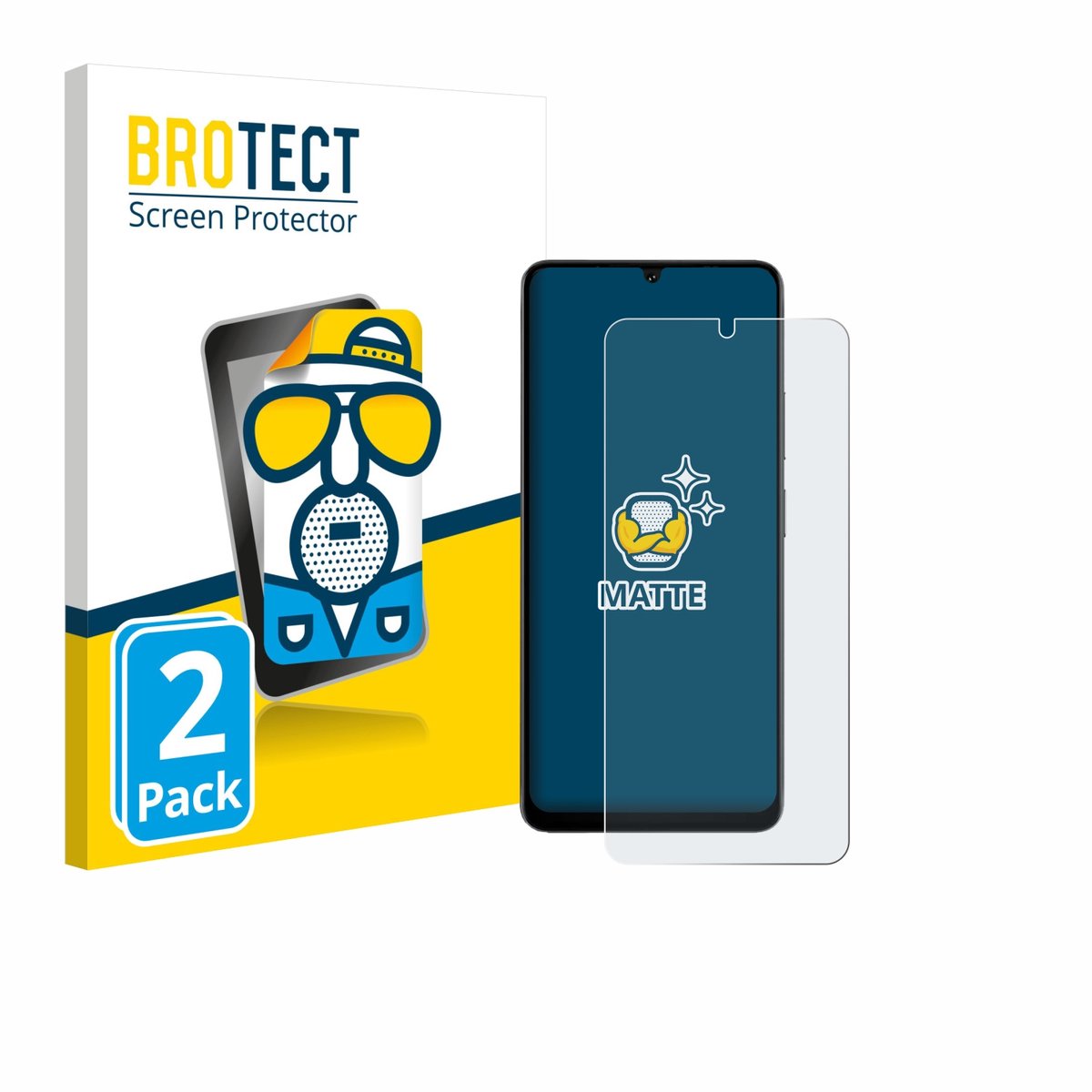 BROTECT - Screenprotector voor Doogee Note 59 Pro - Folie Beschermfolie matte 2 Stuks