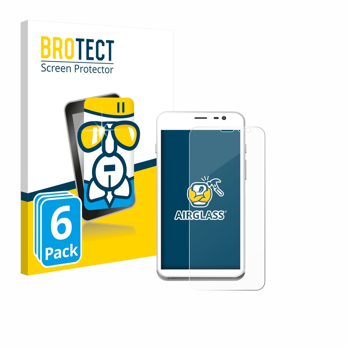 Screenprotector 6 Stuks voor Pax CCV Fly A77 Beschermglas transparant