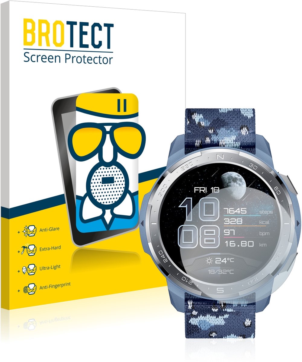 BROTECT - Screenprotector voor Honor Watch GS Pro - Folie Beschermfolie Beschermglas matte