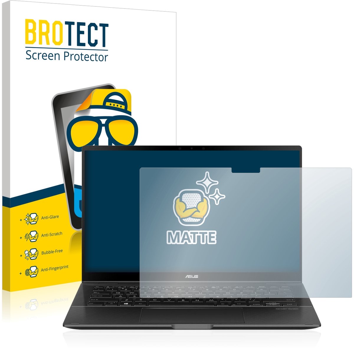 BROTECT - Screenprotector voor ASUS ZenBook Flip 14 UX463FA - Folie Beschermfolie matte