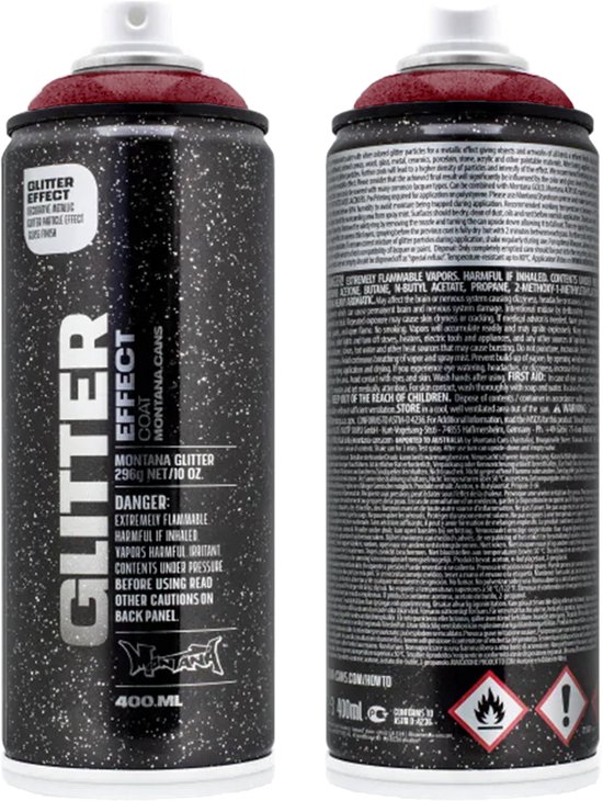 Spray Effet Glitter X-mas Red, Aérosol 400 ml