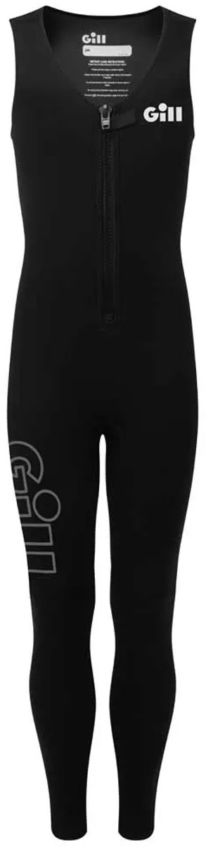 Gill Dynamic Long John 3 Mm Wetsuit Van Neopreen Zonder Mouwen Zwart 12-13 Years Kinderen