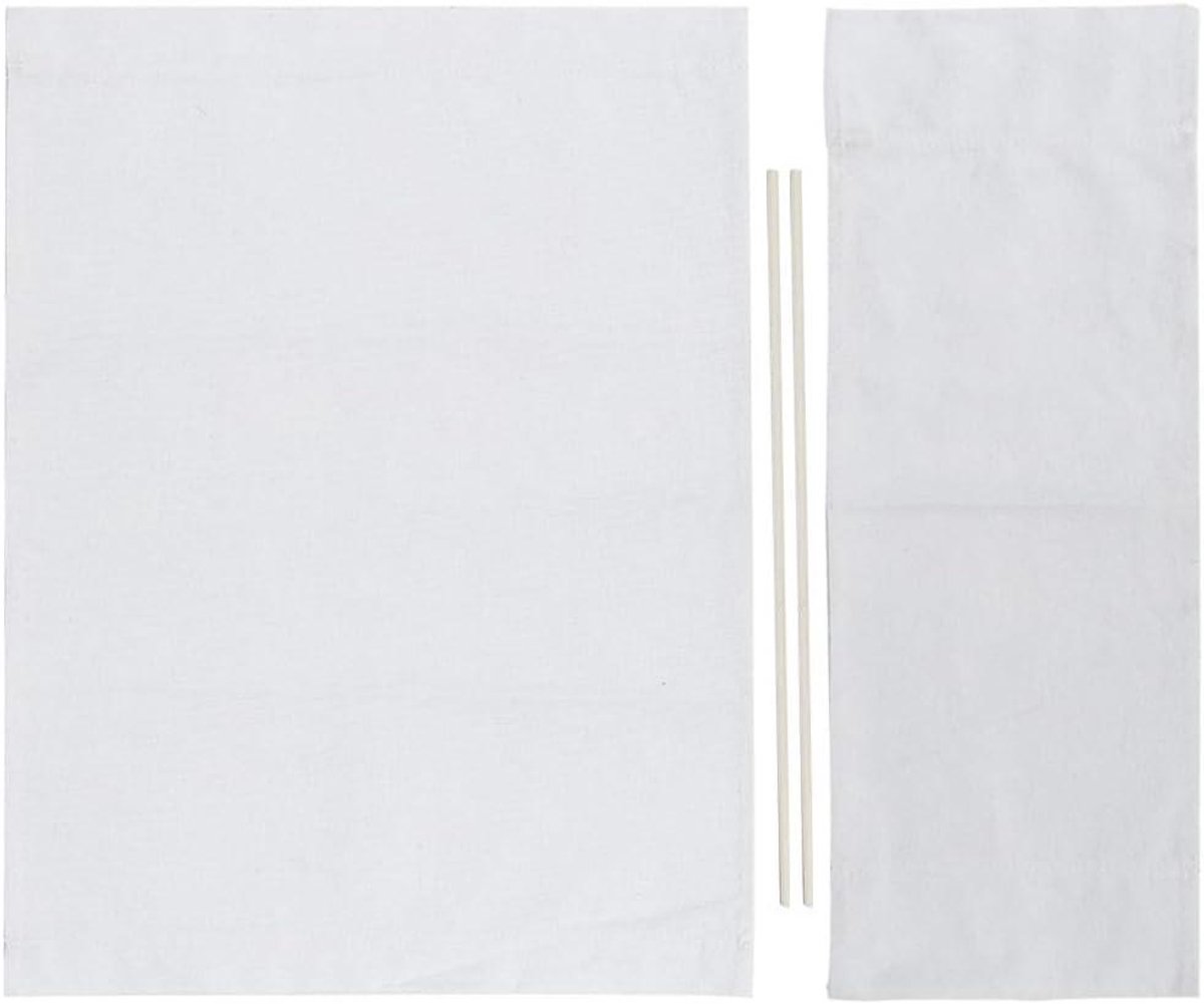 Allecto- Regisseursstoel - Canvas - Duurzaam - Vervanging stoel - Meubelaccessoires - Geschikt voor Stoelreiniging - Wit - 2-delige Set Regisseursstoel Hoesset, Duurzaam Canvas, 2 Maten Vervanging voor Stoelreiniging Meubelaccessoires (Wit)