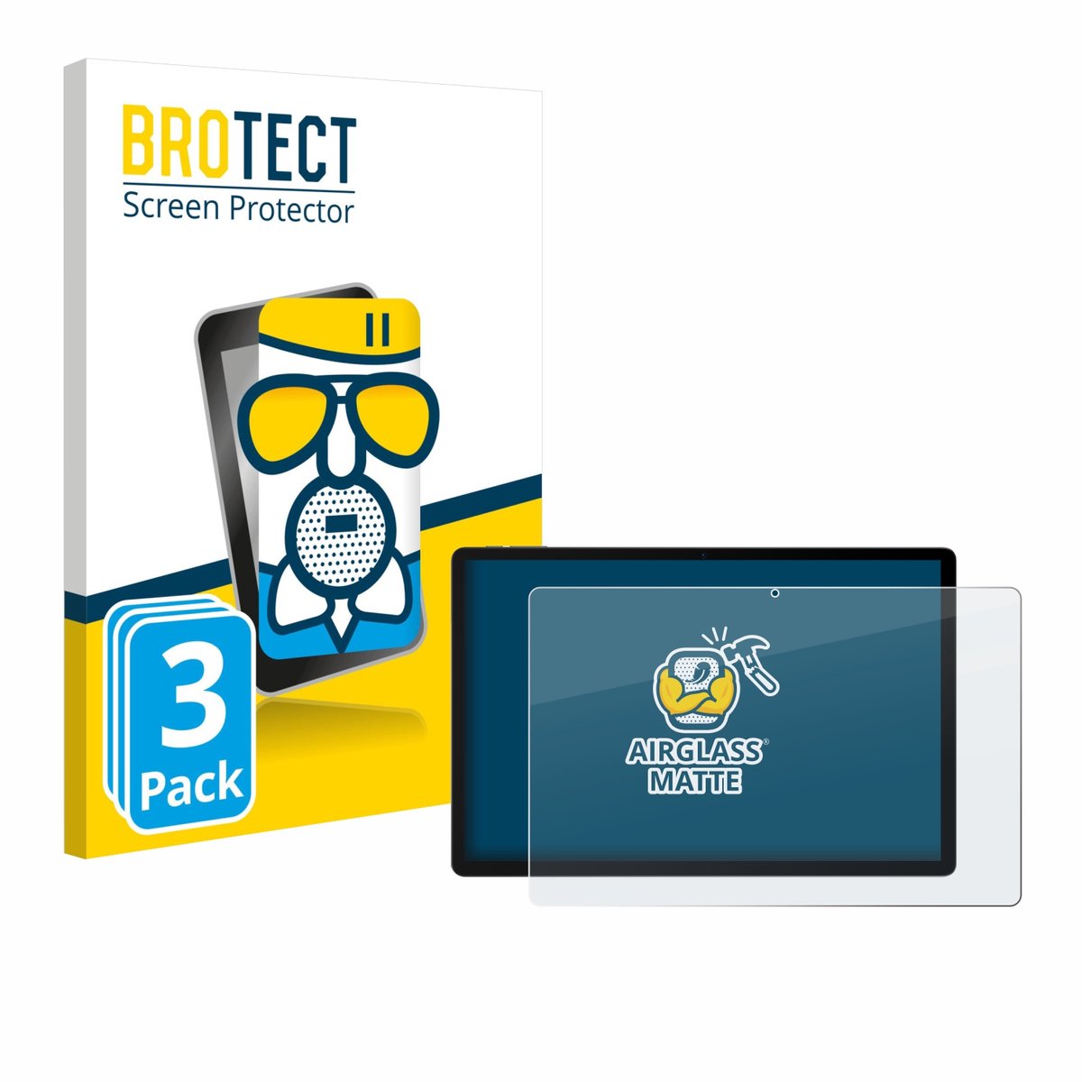 BROTECT - Screenprotector voor Doogee U13 - Folie Beschermfolie Beschermglas matte 3 Stuks