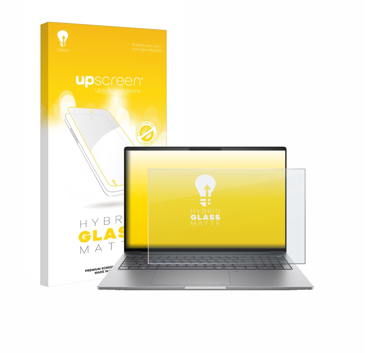 upscreen - Screenprotector voor HP ZBook 8 G1i 16" - Folie Beschermfolie Beschermglas matte