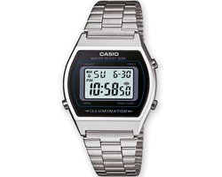 Casio Vintage B640WD-1AVEF Unisex Horloge 35 mm - Zilverkleurig