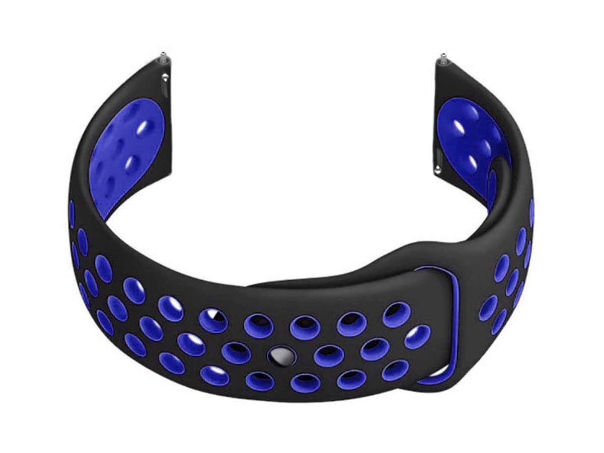 Pacific U11 Serie - Horlogebandje - Zwart-Blauw - 20mm