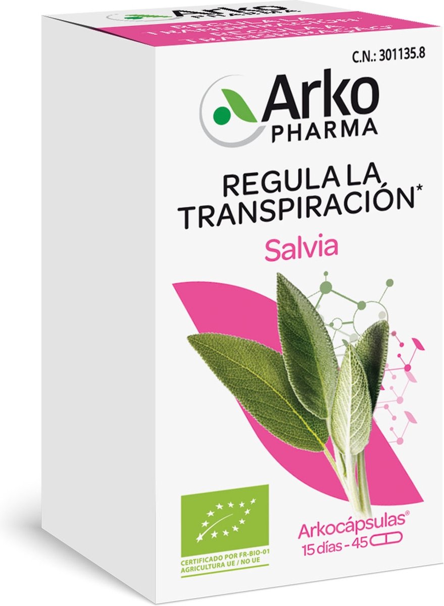 Arkocápsules Salvia Bio 45 capsules|Arkocápsulas Sage Bio 45 capsules|Arkocápsulas Salvia Bio 45 capsules