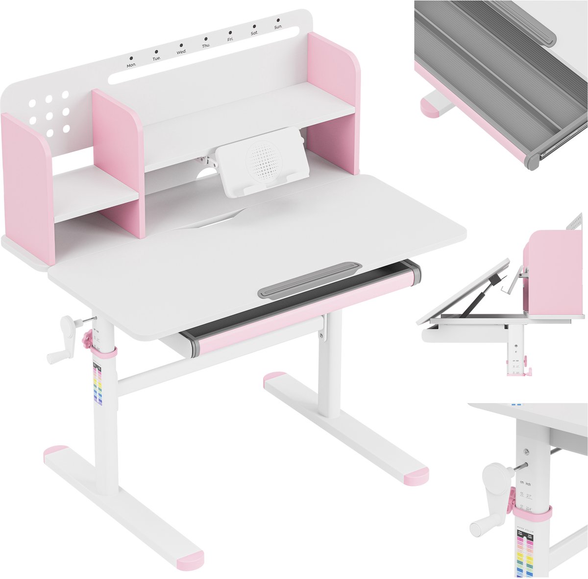Mark Adler - Study 5.0 - Ergonomisch bureau voor een kind - roze