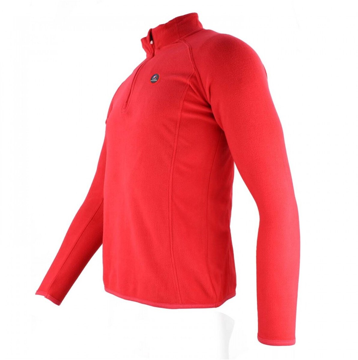 fleece met 1/2 rits en capuchon Peak Mountain Rood