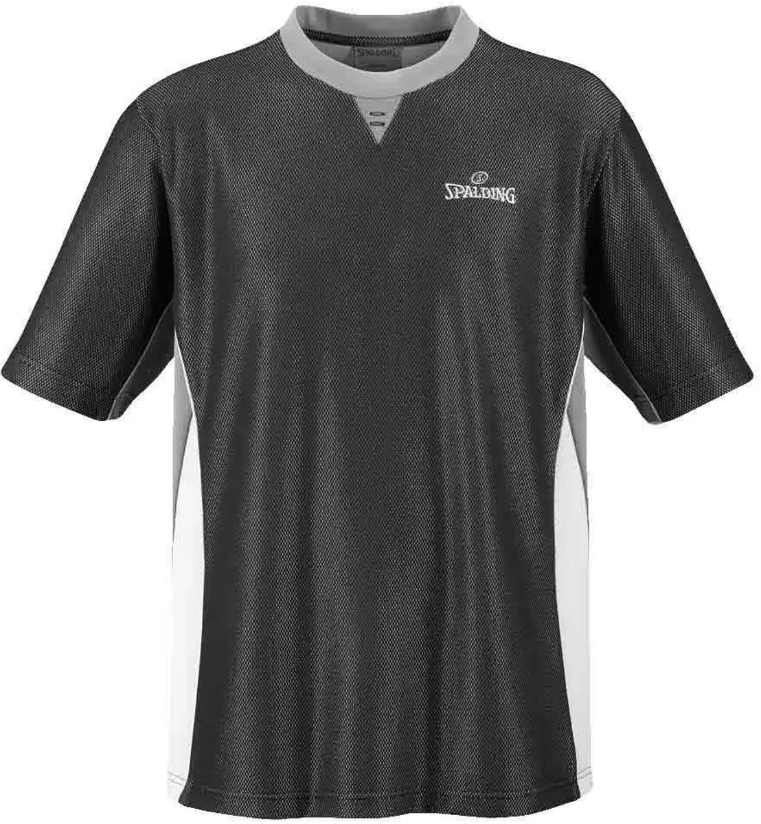 Spalding Referee T-shirt Met Korte Mouwen Zwart 2XL Man