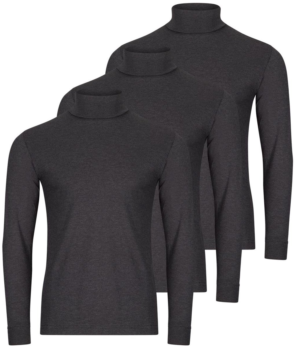 RAGMAN Heren shirt met rolkragen 3 pack Basic