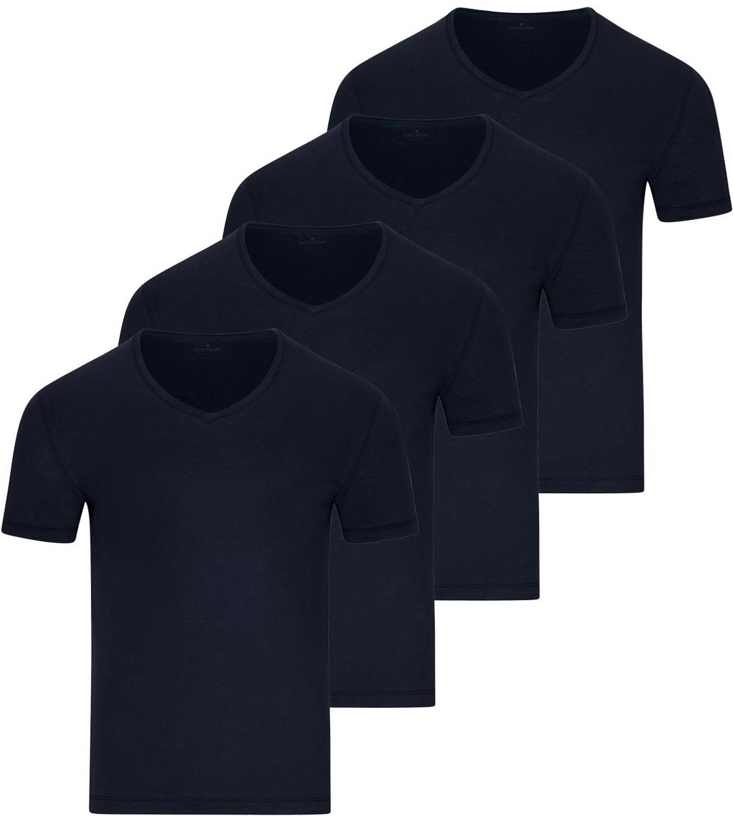 RAGMAN Heren onder t-shirts 4 pack Basic