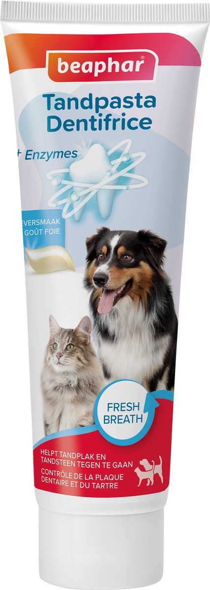 Beaphar tandpasta 100g leversmaak voor honden