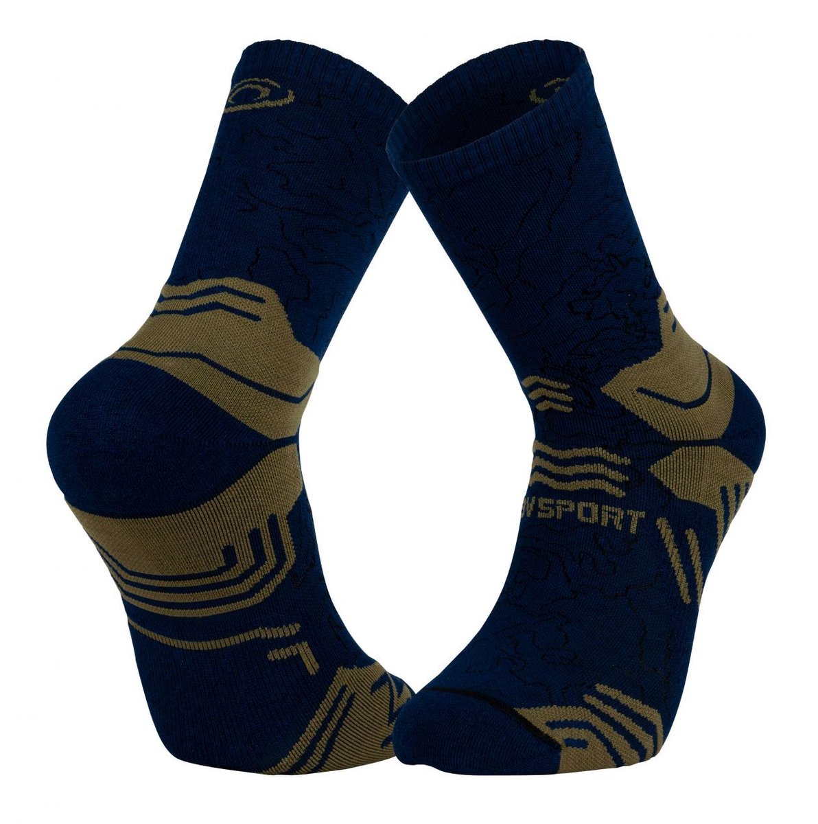 Lyocell hoge sokken BV Sport Trek GR Blauw