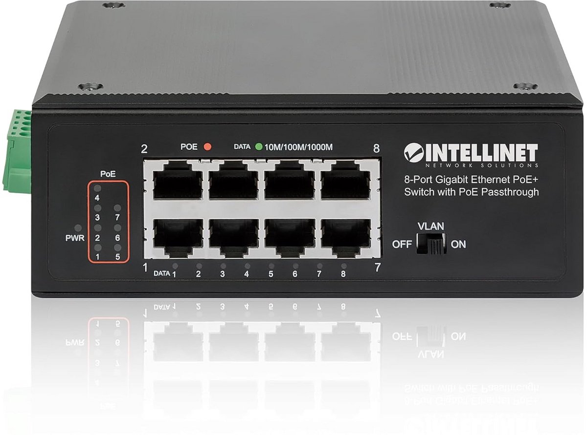 8-Poorts PoE+ Gigabit Netwerk Switch voor Professioneel Gebruik