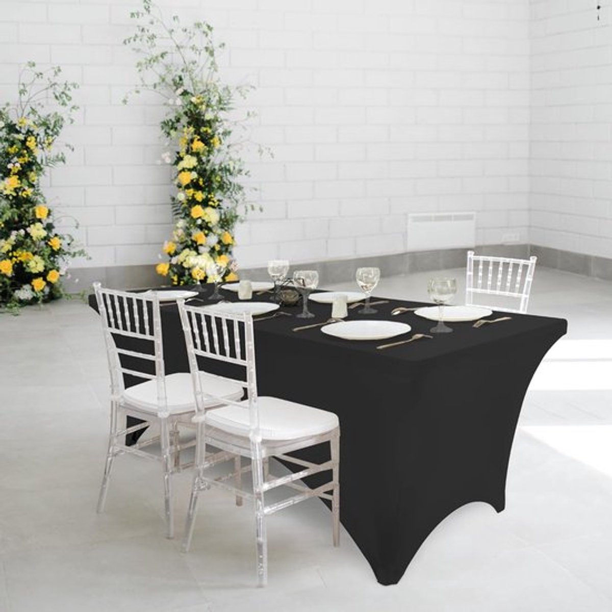Candala Rond Tafelkleed – Zwart