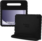 HappyCase Housse de protection pour tablette Kinder compatible avec Samsung Galaxy Tab A9 Plus | Couverture adaptée aux enfants | Couvercle de protection | Couverture pour enfants | avec poignée et support | Noir
