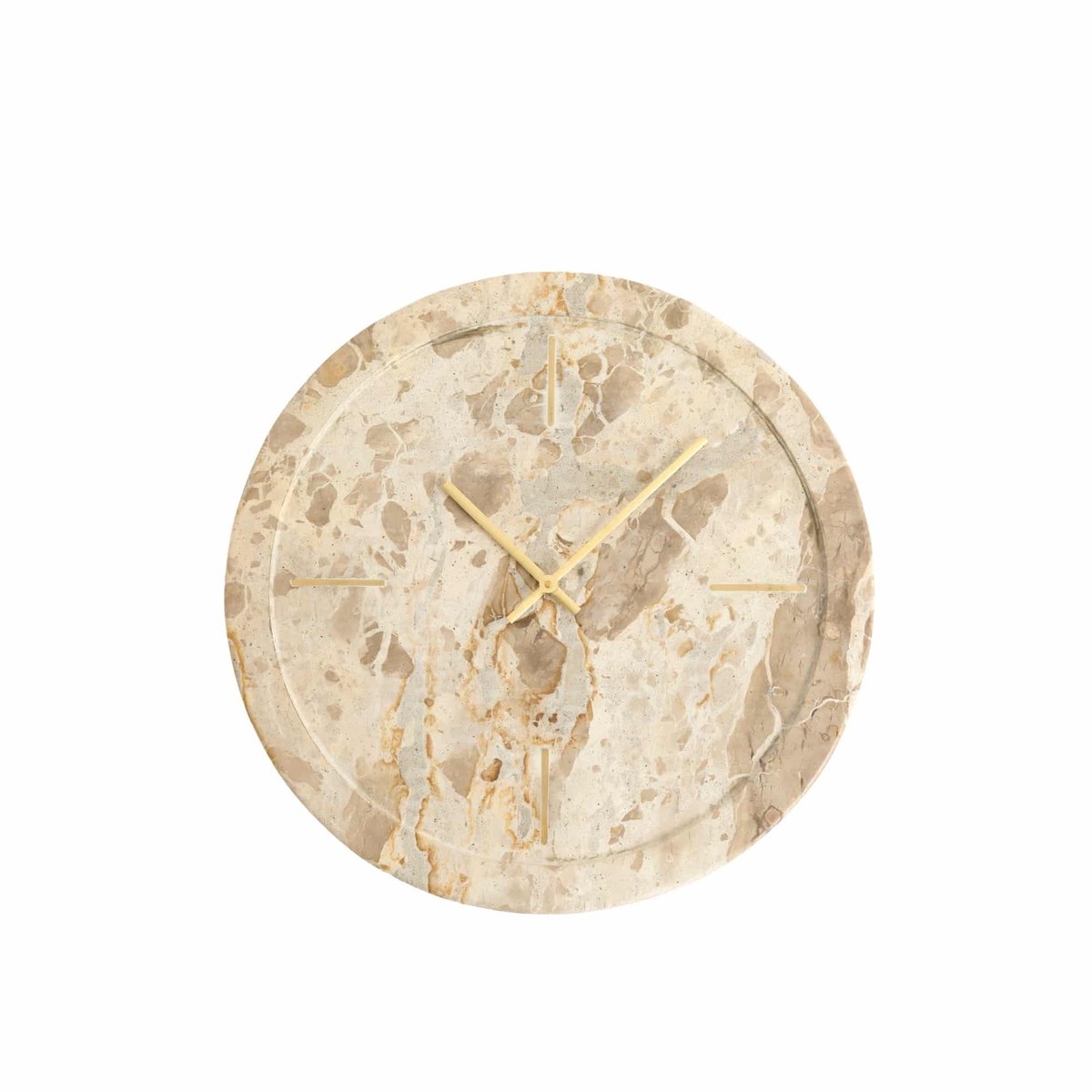 Wandklok Sistelo - Taupe - Ø48x48cm - Wandklok Modern