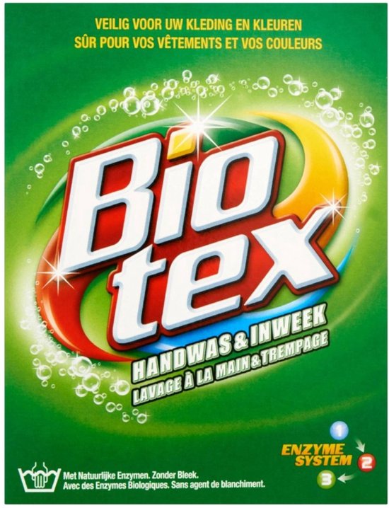 Biotex Waspoeder - Handwas & Inweek - met actieve biologische enzymen - 7 x 720 g
