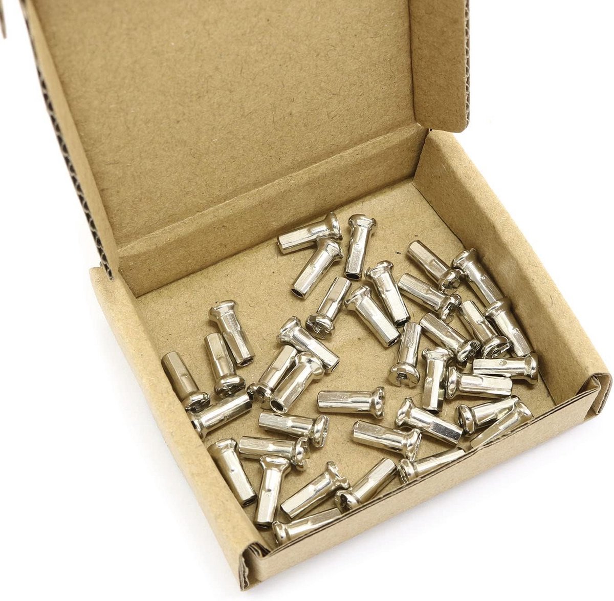 36 Stuks Fiets Spaaknippels Zilver 12mm voor Mountainbike en Racefiets