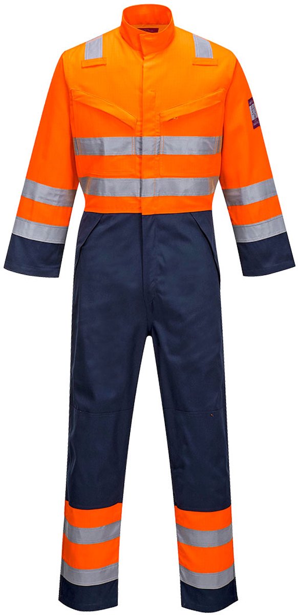 Portwest Modaflame RIS Marine/Oranje Overall MV29 - Oranje/Marine - XXXL