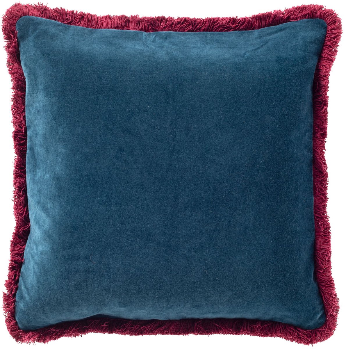 Hoii SEBASTIAAN | sierkussen 45x45 cm | Ink Blue | blauw en roze | Hoii Marineblauw