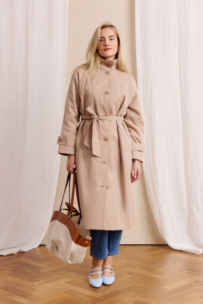 LolaLiza Jas O Trenchlon 23000790 Beige Sand Dames Maat - 38