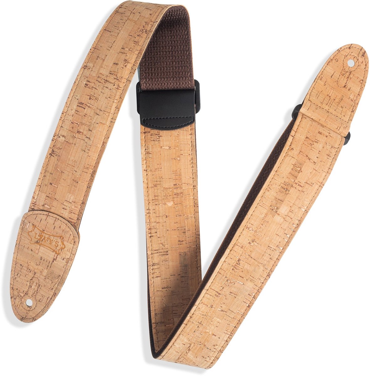 Levys Leathers MX8-NAT gitaarband kurk en katoen - naturel