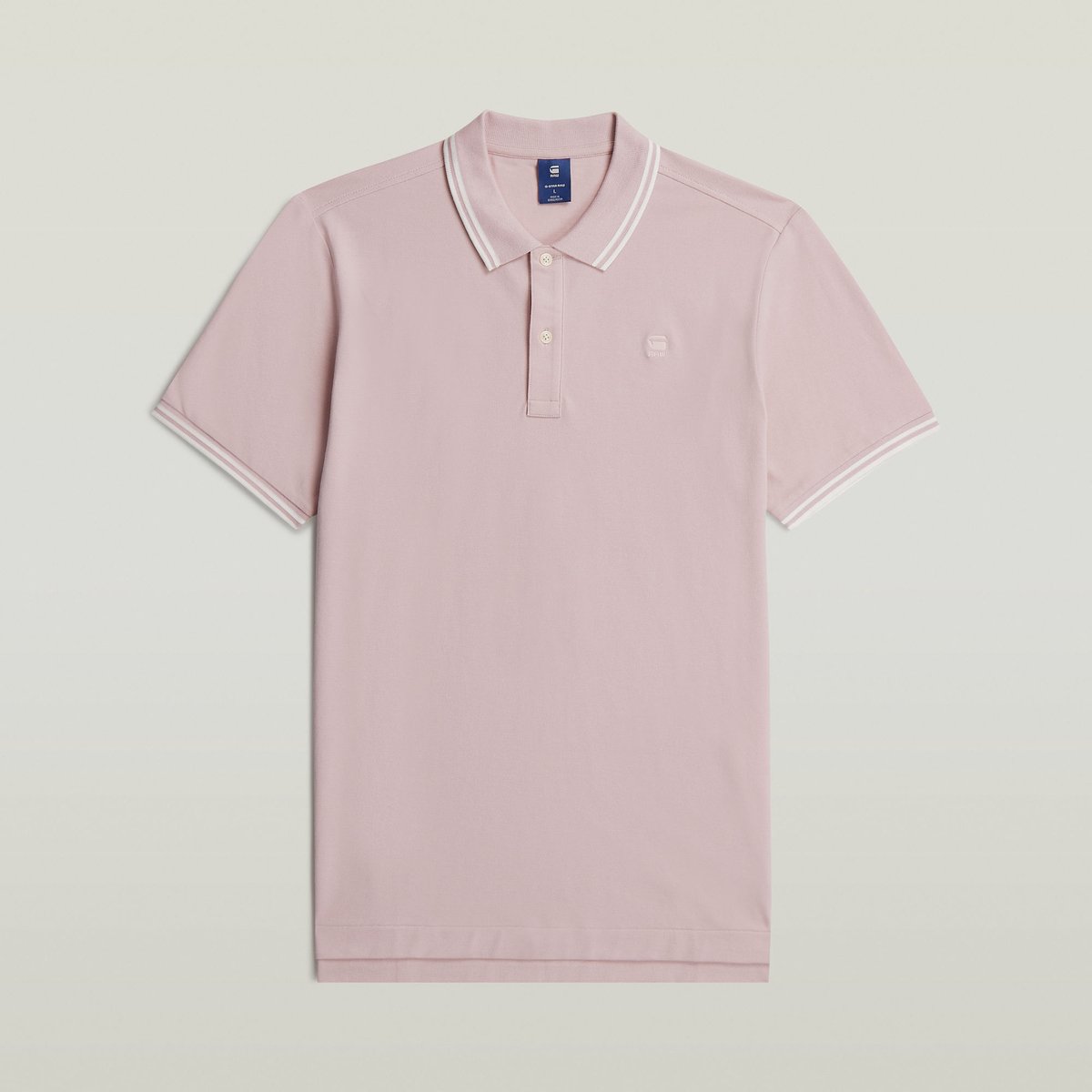 G-Star Dunda slim stripe polo ss Heren Polo’s Burnished Lilac