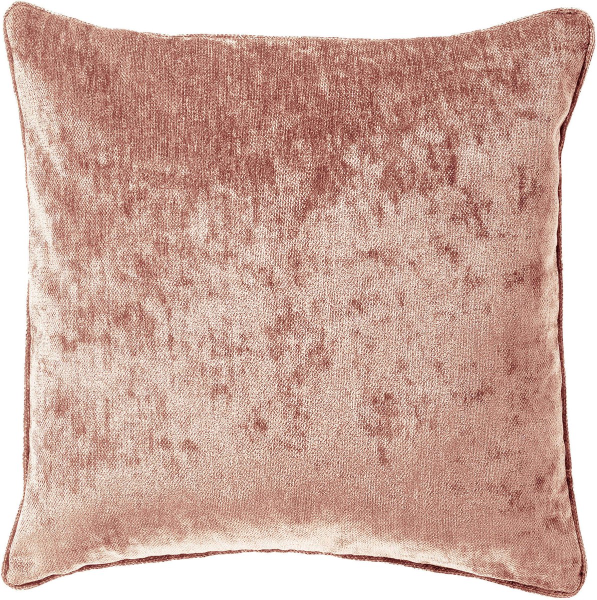 Dutch Decor LEWY - sierkussen 45x45 cm - glansvelours - Old Rose - roze - Inclusief binnenkussen - Luxe kussens voor woonkamer & bank Oud roze