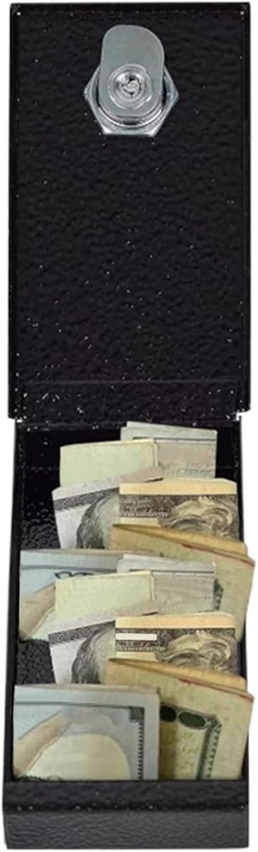 Geldkistje met slot - Spaarpot kist - Geld bewaren - Draagbaar en robuust - 11 x 5.8 x 2.8 cm
