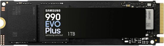 Samsung 990 EVO Plus 1TB interne SSD PCIe 4.0 NVMe 2.0 hoge snelheid 7150/6300 MB/s V-NAND