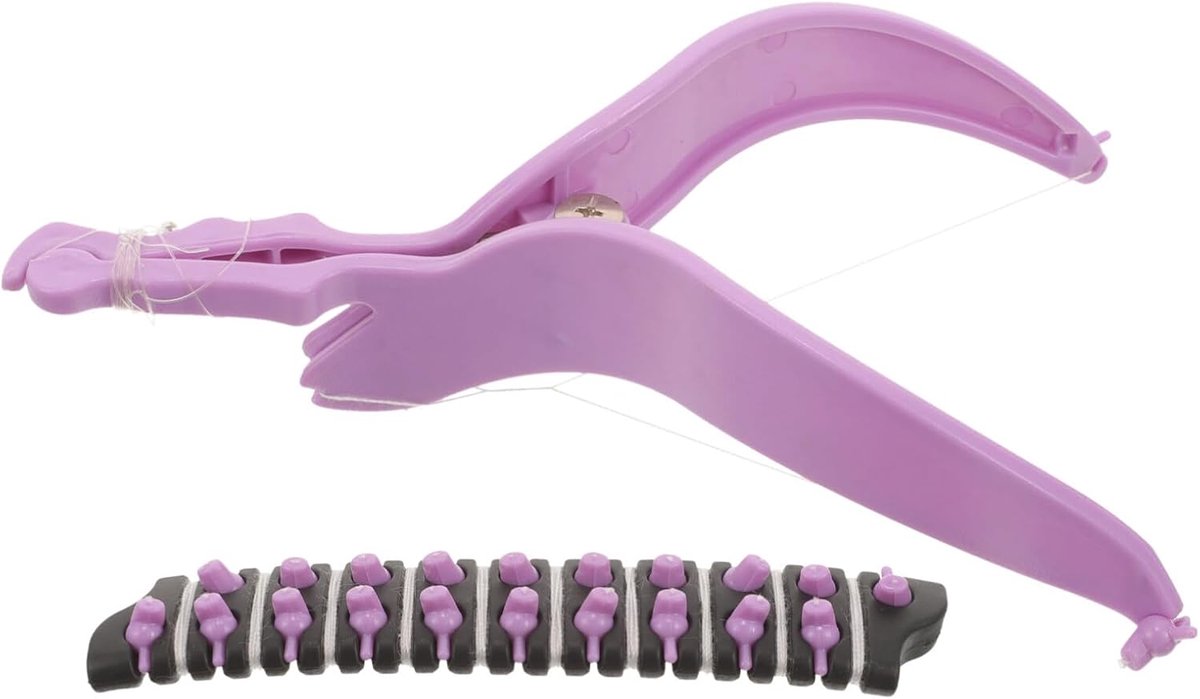Gezichtshaar Verwijderaar - Epilator Vrouwen - Gladde Huid - Handmatig Draagbaar - 6 x 9.5 cm - Paars