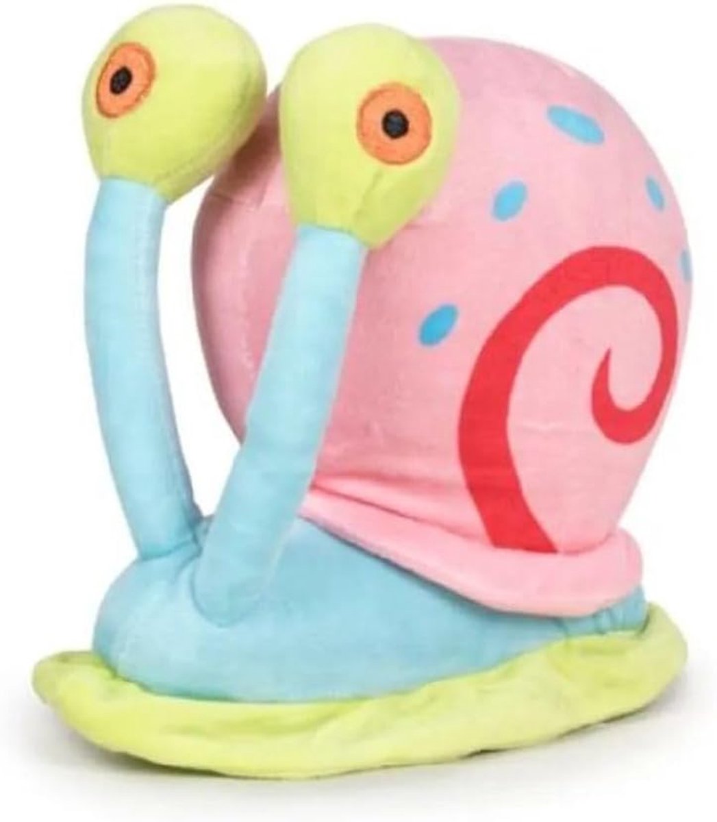 Pluche Slak Knuffel - Zachte Vriend - Kinderkamer Decoratie - Gemaakt van Katoen - 27 cm - Meerkleurig
