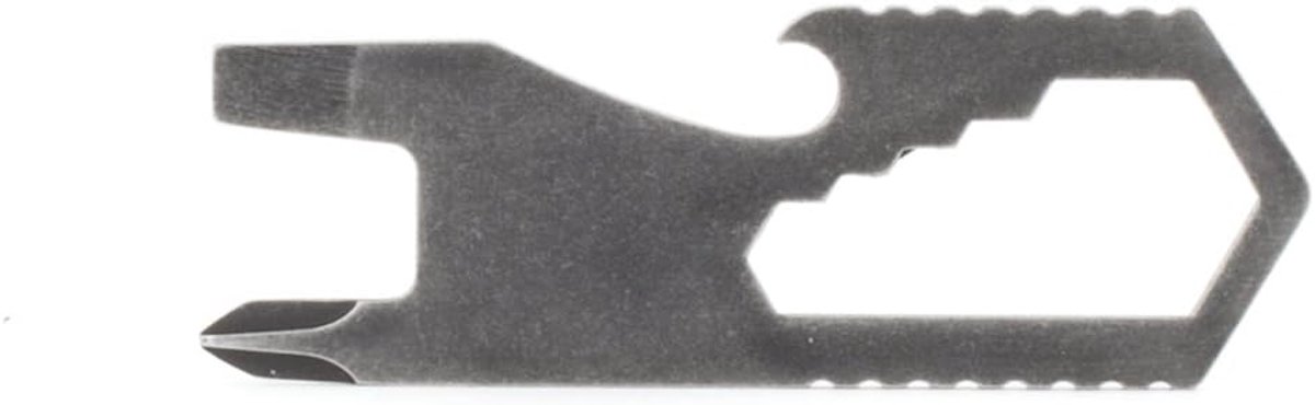 Multitool met schroevendraaier - Handig gereedschap - Klussen en repareren - Inclusief leren schede - 8.9 x 4.1 cm - Grijs