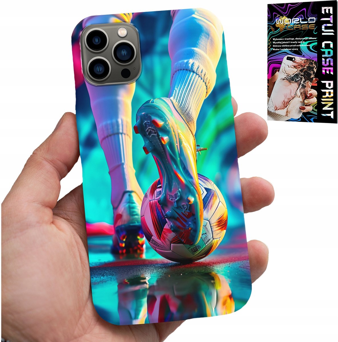 HOESJE VOOR IPHONE 12 PRO MAX - VOETBALSPELERS + BRIL