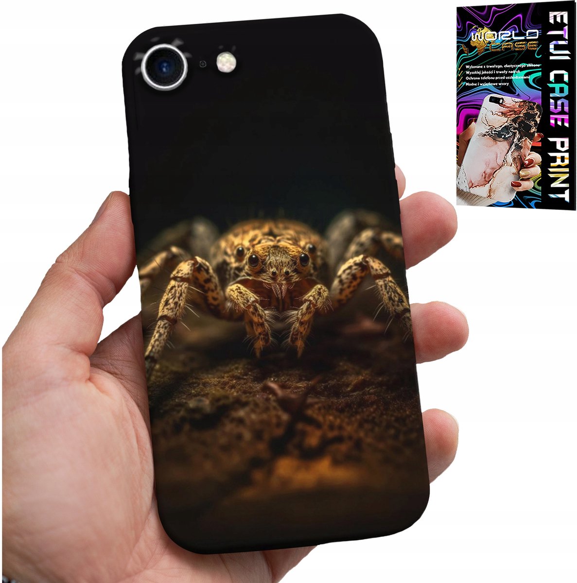 HOESJE VOOR IPHONE SE / SE2 - SPIDER TATTOO CATCHERS ARACHNIDS HOESJE