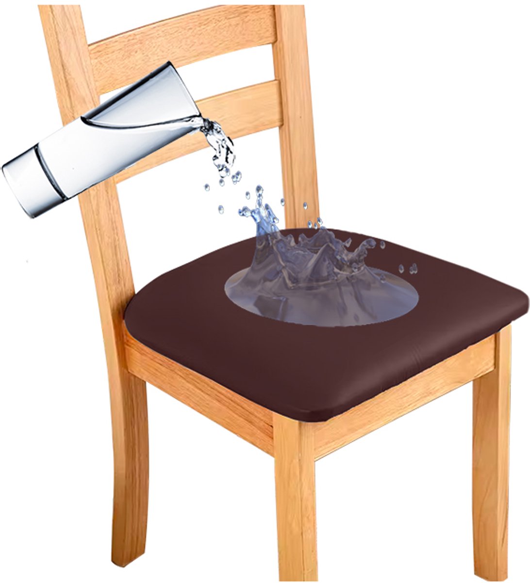 Meble odNowa - Stoelzitting Hoes - Bruin - Waterdicht - Imitatieleer