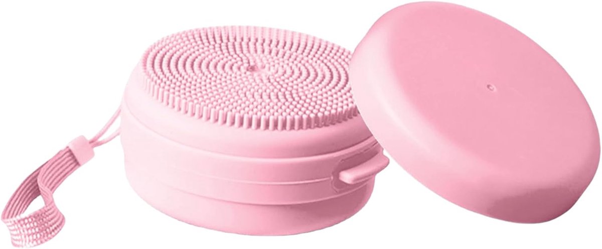 Siliconen Huidborstel - Doucheborstel Zeepdispenser - Dagelijkse Reiniging - Ingebouwde Zeepdispenser - 8.99 x 8.99 x 5 cm