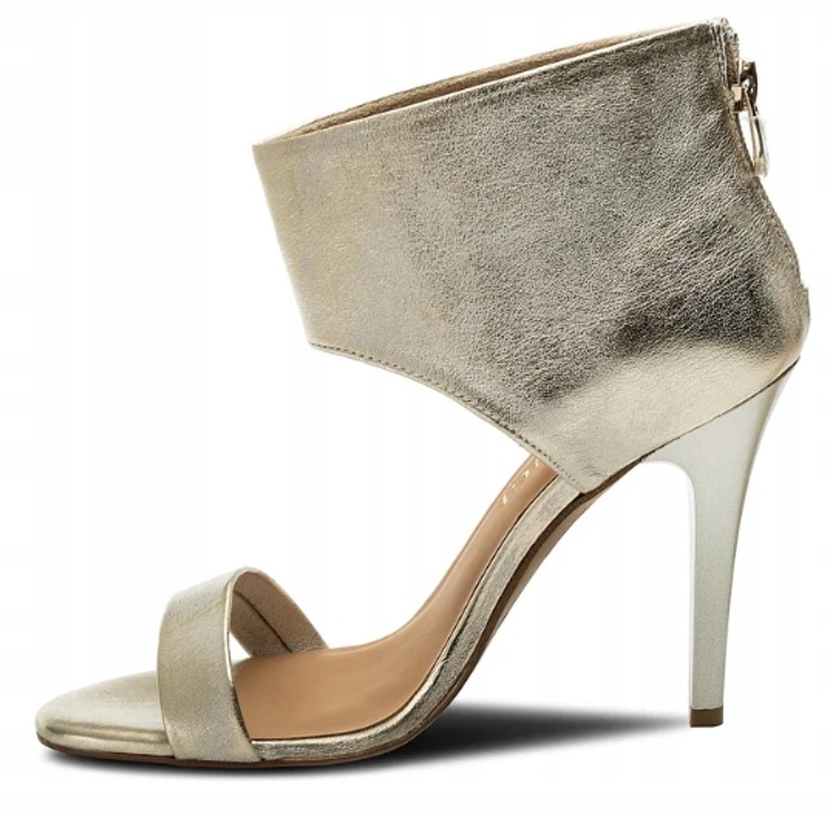 Eva Minge - Leren Dames Sandalen - Gouden Kleur - Europees Maat 40