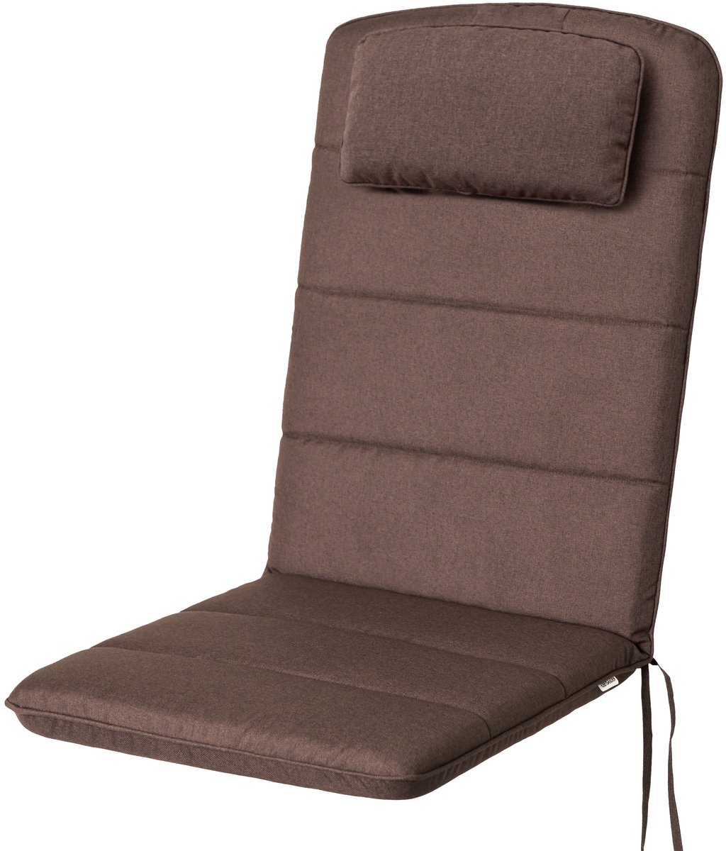 Hobbygarden Antonia Tuinkussen Bruin voor Lage Rug Tuinstoelen – Waterafstotend, UV-bestendig en Comfortabel