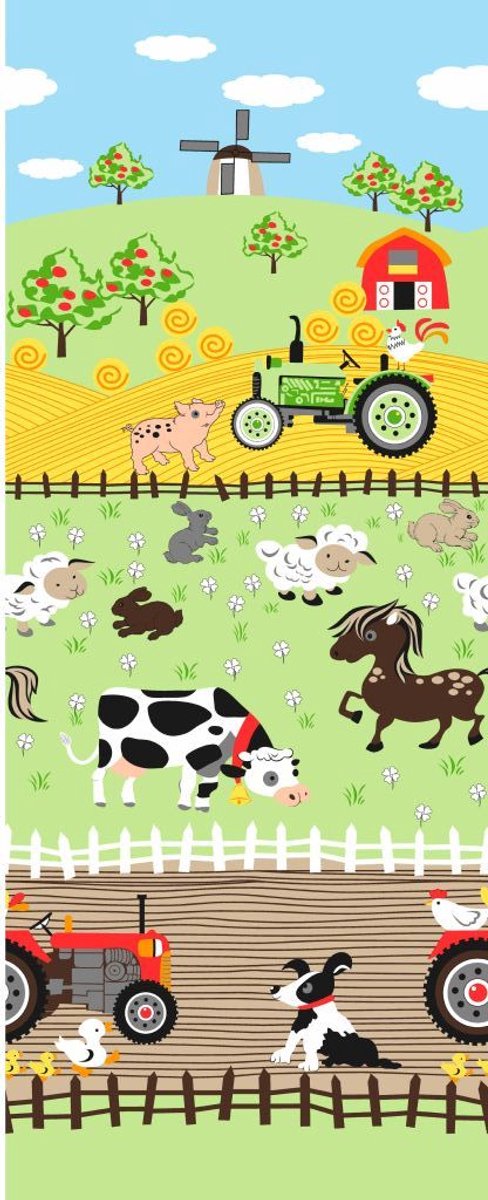 Extraprościel Serie - Kinder Beddengoed - 160x200 cm - Boerderij Thema