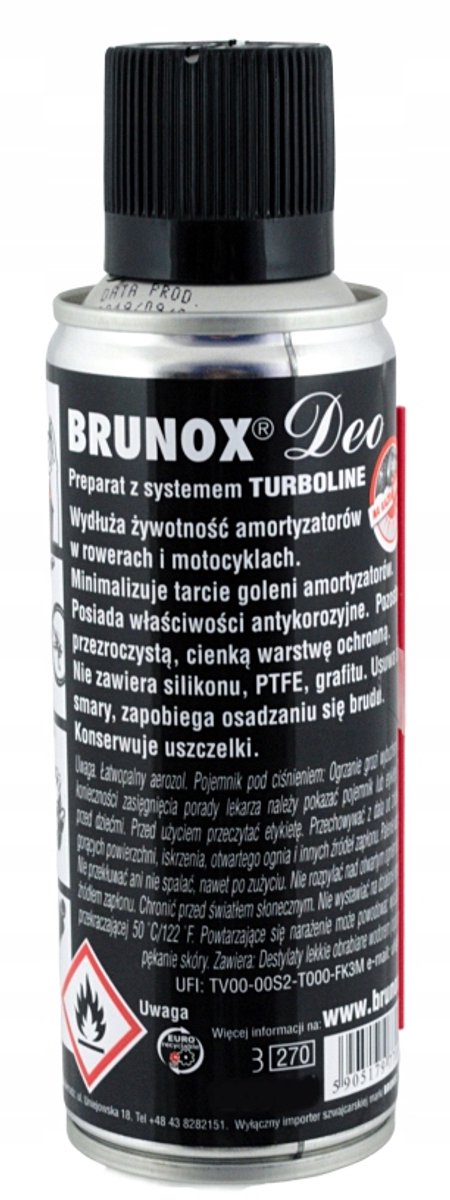 BRUNOX Deo Rock-Shox Spray 100ml spuitbus van Brunox — afbeelding 2