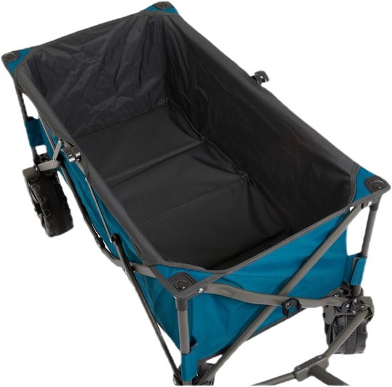 Bolderkar Brede Banden - Draagwagen Outdoor - Vervoer Spullen - Inclusief Opbergboxen - Blauw van Bolderkar — afbeelding 2