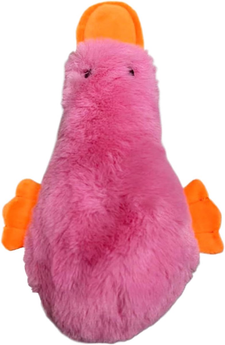 Pluche Hondenspeelgoed - Piepend Speelgoed - Interactief Spelen - Met Ingebouwde Pieper - 25x18x8 cm - Lichtrood