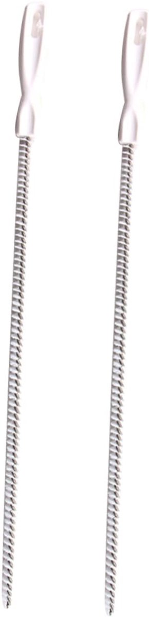 Reinigingsborstel Set - Schoonmaakborstel Afvoer - Verstoppingen Verwijderen - Flexibel Ijzerdraad Ontwerp - 45cm Lengte - Wit