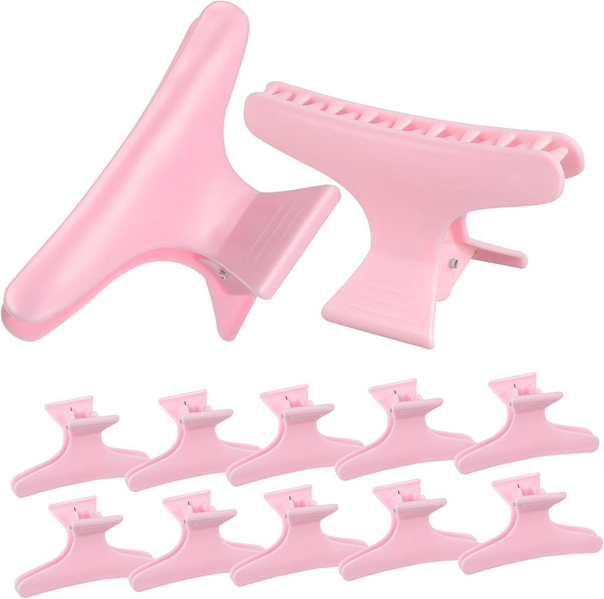 Vlinder Haarclips - Haarstyling Klemmen - Haar Verdelen - Stevig Ontwerp - 8 cm - Roze