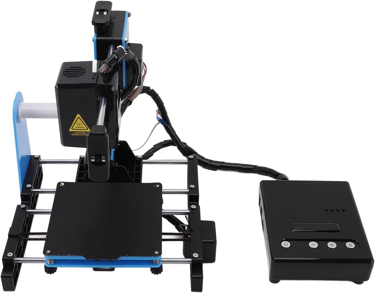 3D-printer - Desktop Printer - Educatief Printen - Verwijderbaar Magnetisch Platform - 100x100x100 mm - Zwart